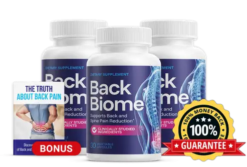 3 bottles of BackBiome