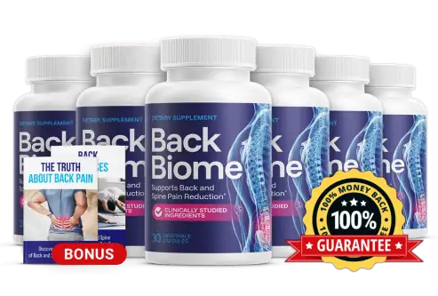 6 bottles of BackBiome