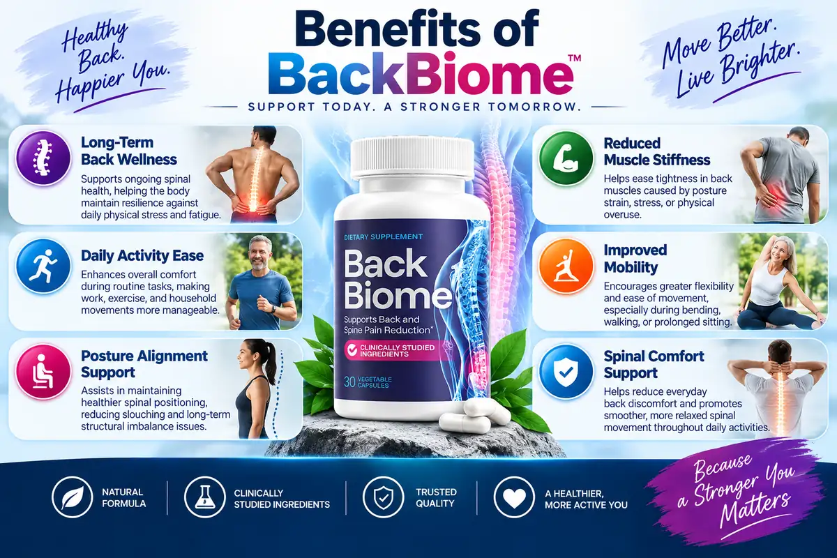 BackBiome benefits illustration