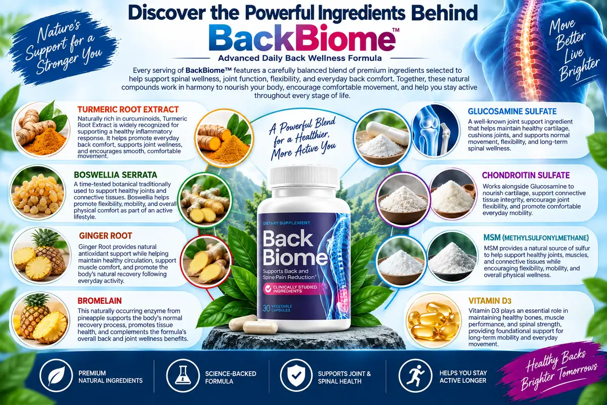 BackBiome ingredients
